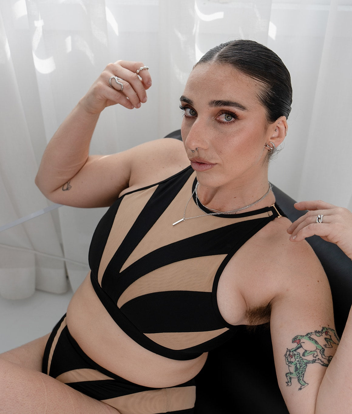 Idro Bra - Black & Beige