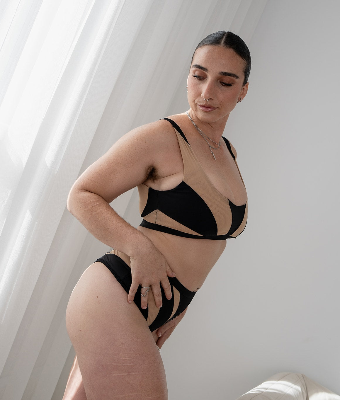 Ordi Bra - Black & Beige