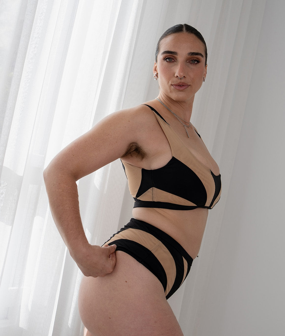 Ordi Bra - Black & Beige