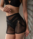 Sylvie Mesh Bike Shorts - Black