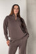 Cairo 1/4 Zip Sweater - Chocolate Brown