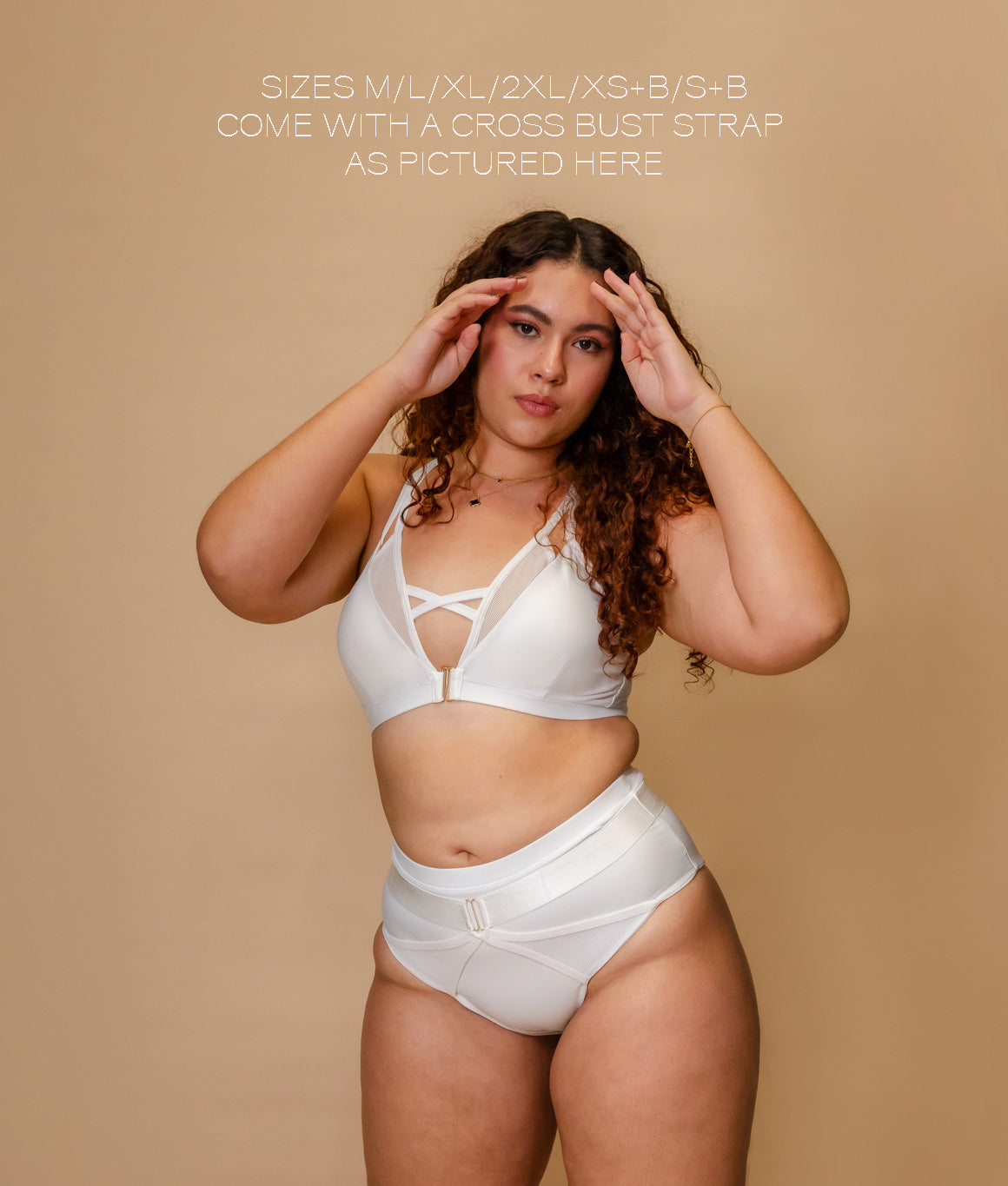 Tatiana Active – Sofia Matte White Triangle Mesh Cross Back High Waisted Pole Wear Pole Fitness Dance Set Clothing-80