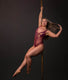 Hera Bodysuit - Deep Magenta Gold Shimmer
