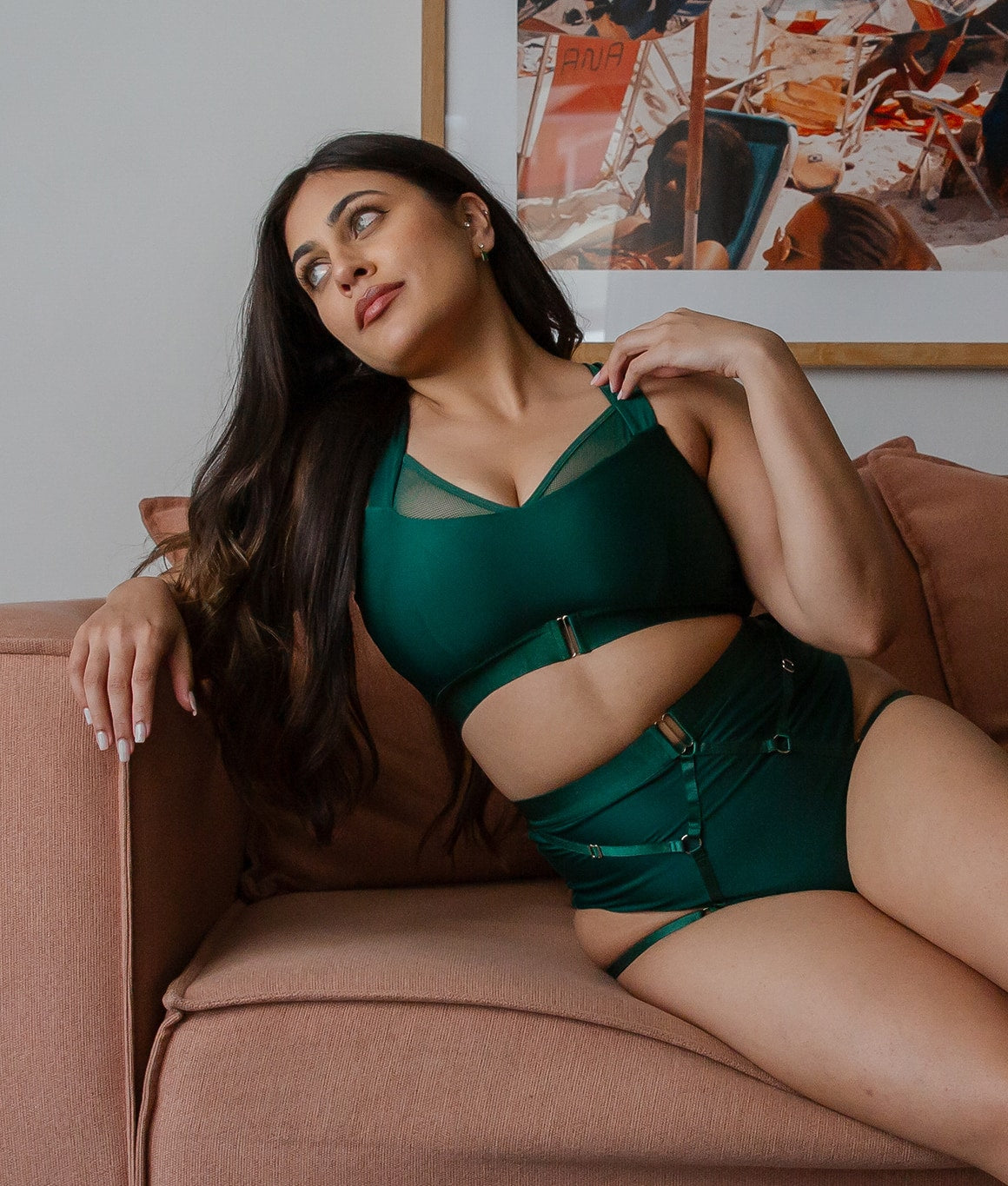 Perla Bra - Matte Forest Green