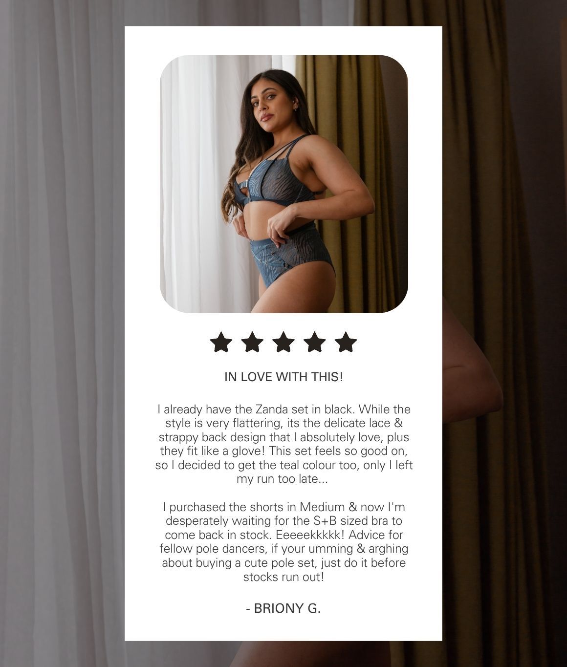 Zanda Bra - Teal